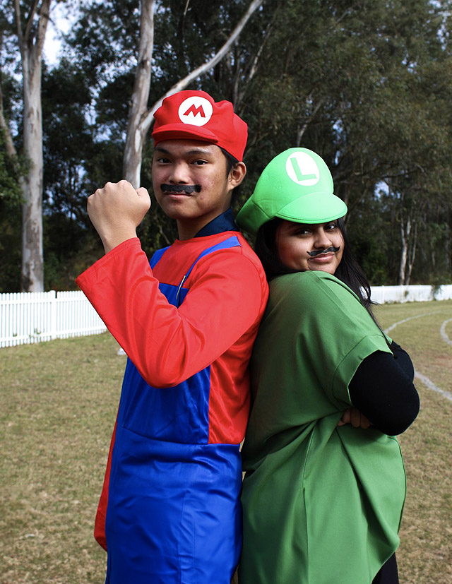 Emmaus Catholic College Kemps Creek students dressed up at sports carnival