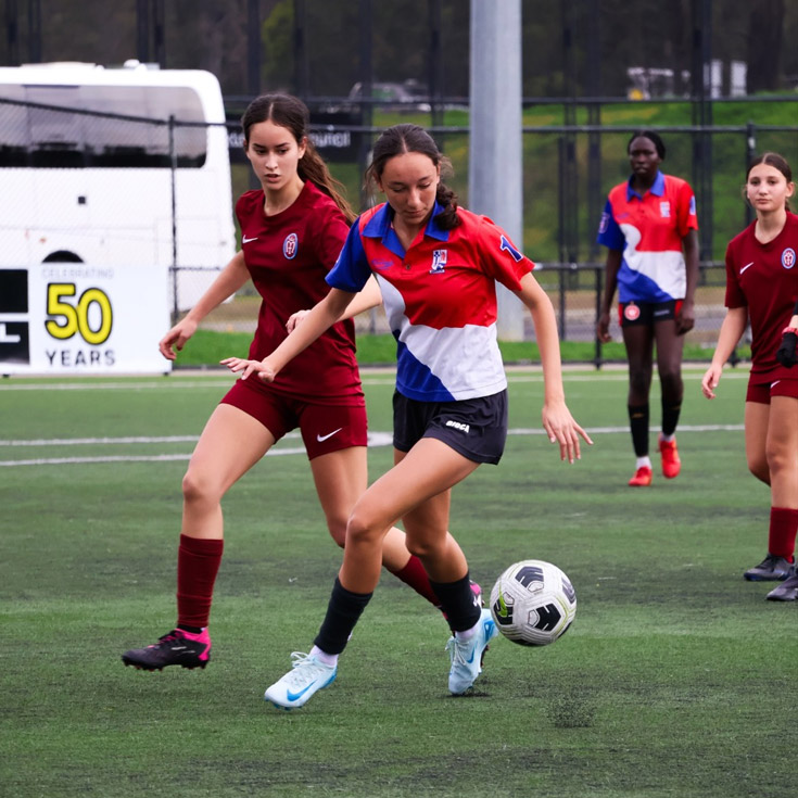 Emmaus Catholic College Kemps Creek girls soccer team