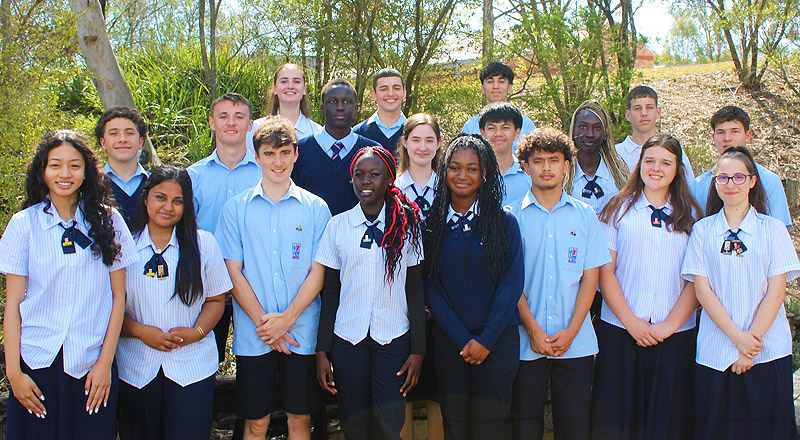 Welcoming students at Emmaus Catholic College Kemps Creek